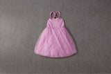 Purple tulle birthday tutu dress with bow