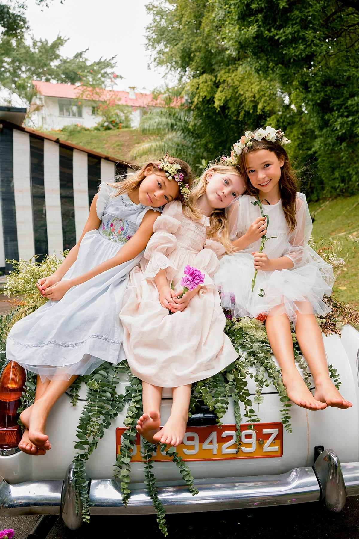 Formal Clothing Alicia Flower Girl Dress Alice Dress White Tulle Flower Girl Dress With Ruffles Formal Clothing Alicia Flower Girl Dress Alice Dress White Tulle Flower Girl Dress With Ruffles