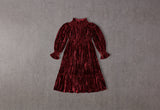 Abigail Dress | Burgundy Velvet