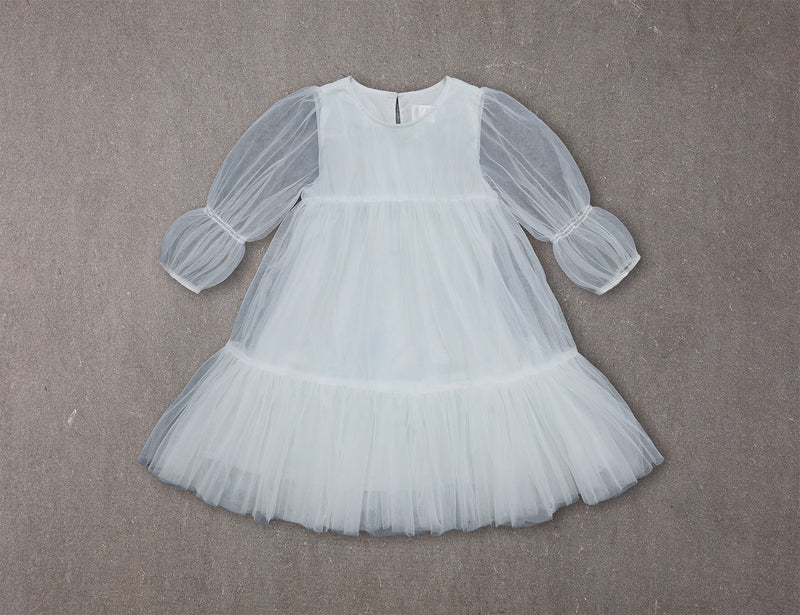 alice dress in Wonderland Up with Headband the straight skirt flows into a maxi length for a timeless Alice Dress | Blue tulle