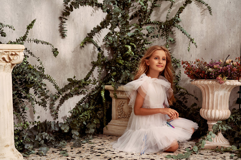 Anastasia Dress | Bright White