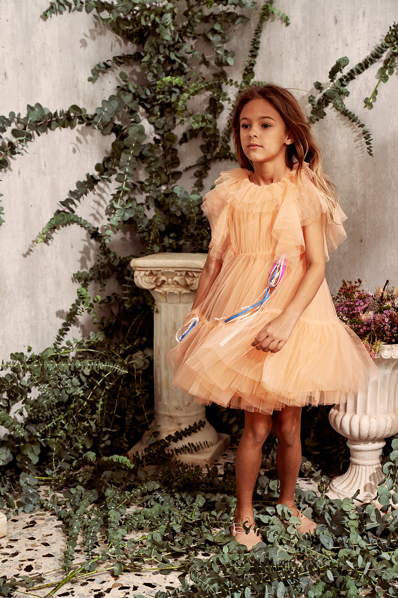 Anastasia Dress | Peach Soda