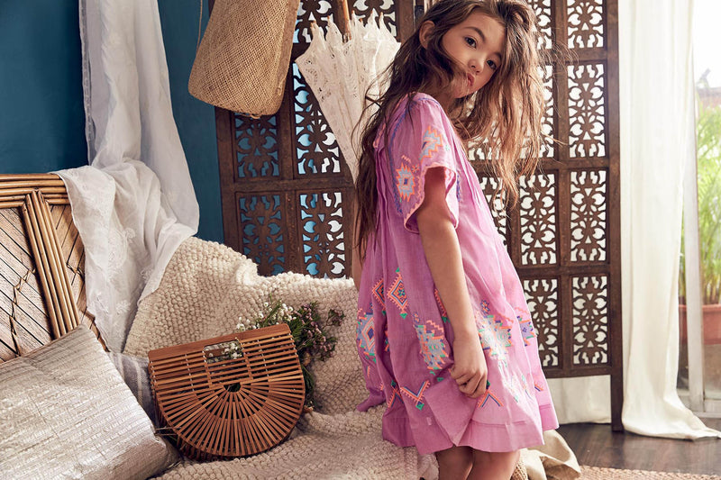 Ava Dress | Lavender Magenta