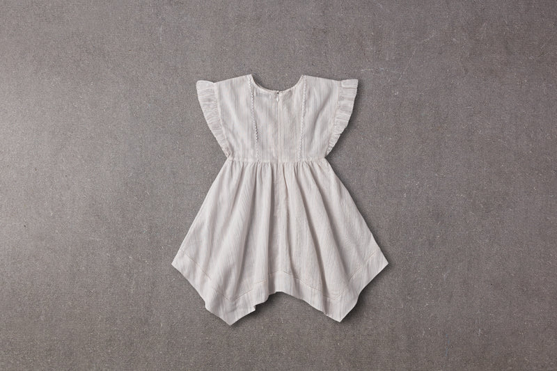 Claire Dress | Rainbow Textured Stripes