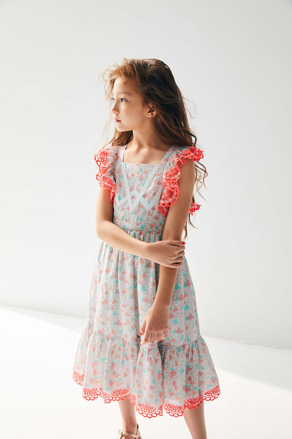 Elina Dress | Blooming Hearts Mint