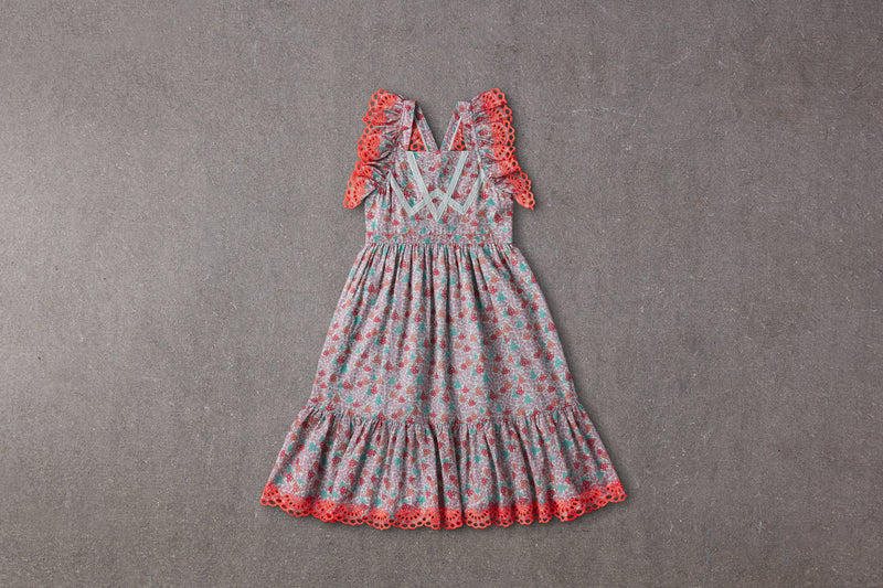 Elina Dress | Blooming Hearts Mint