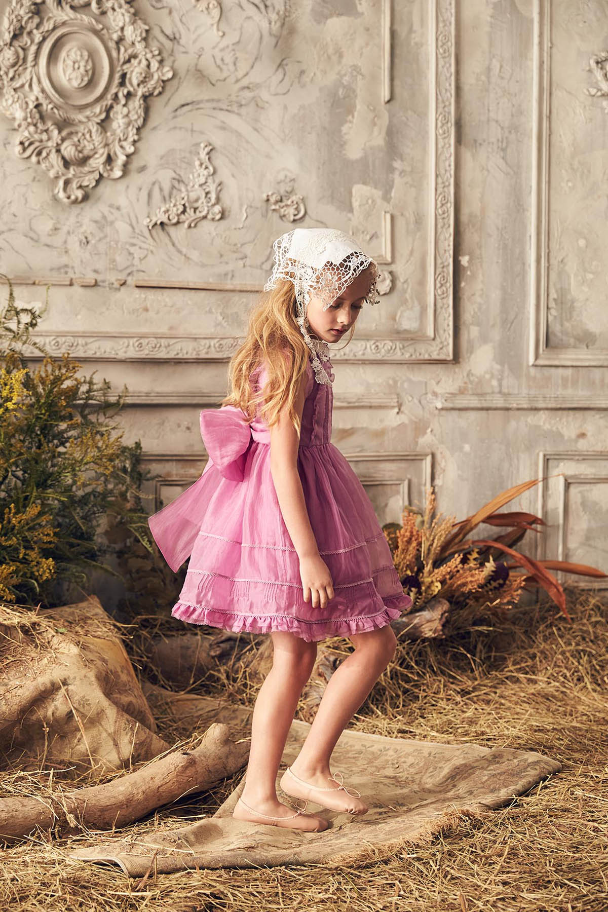 open lace back dress Border Dress - Flora