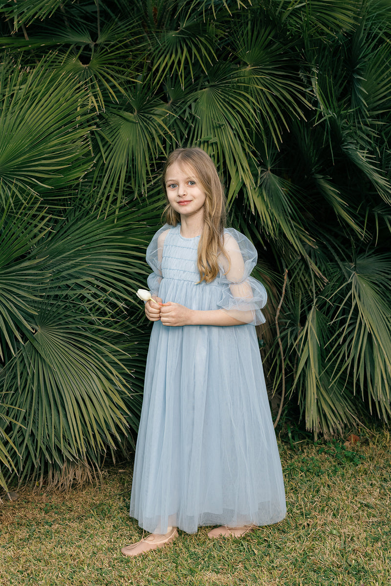 ash blue dress Sachin & Babi Bonnie Gown main image 1