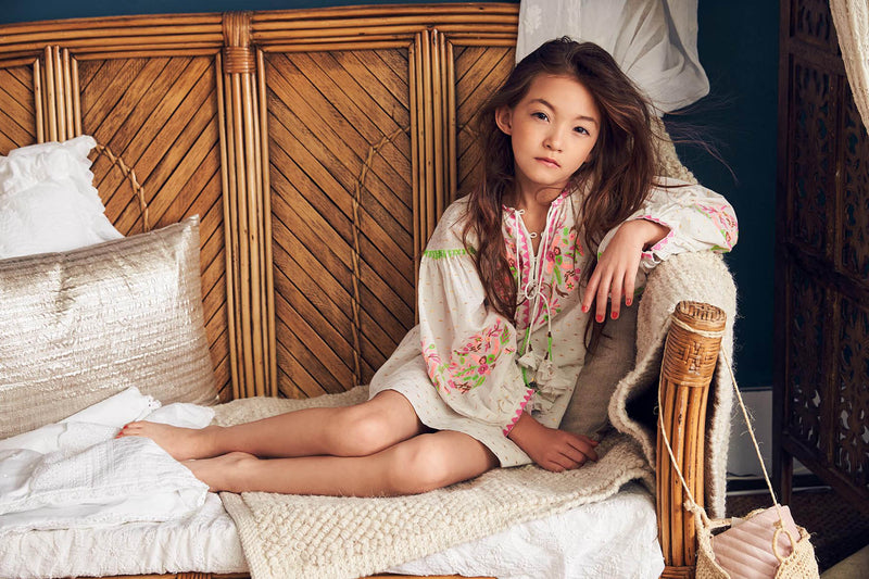 Laliya Dress | Bit of Blue Swissdot