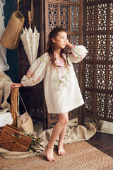 Laliya Dress | Bit of Blue Swissdot