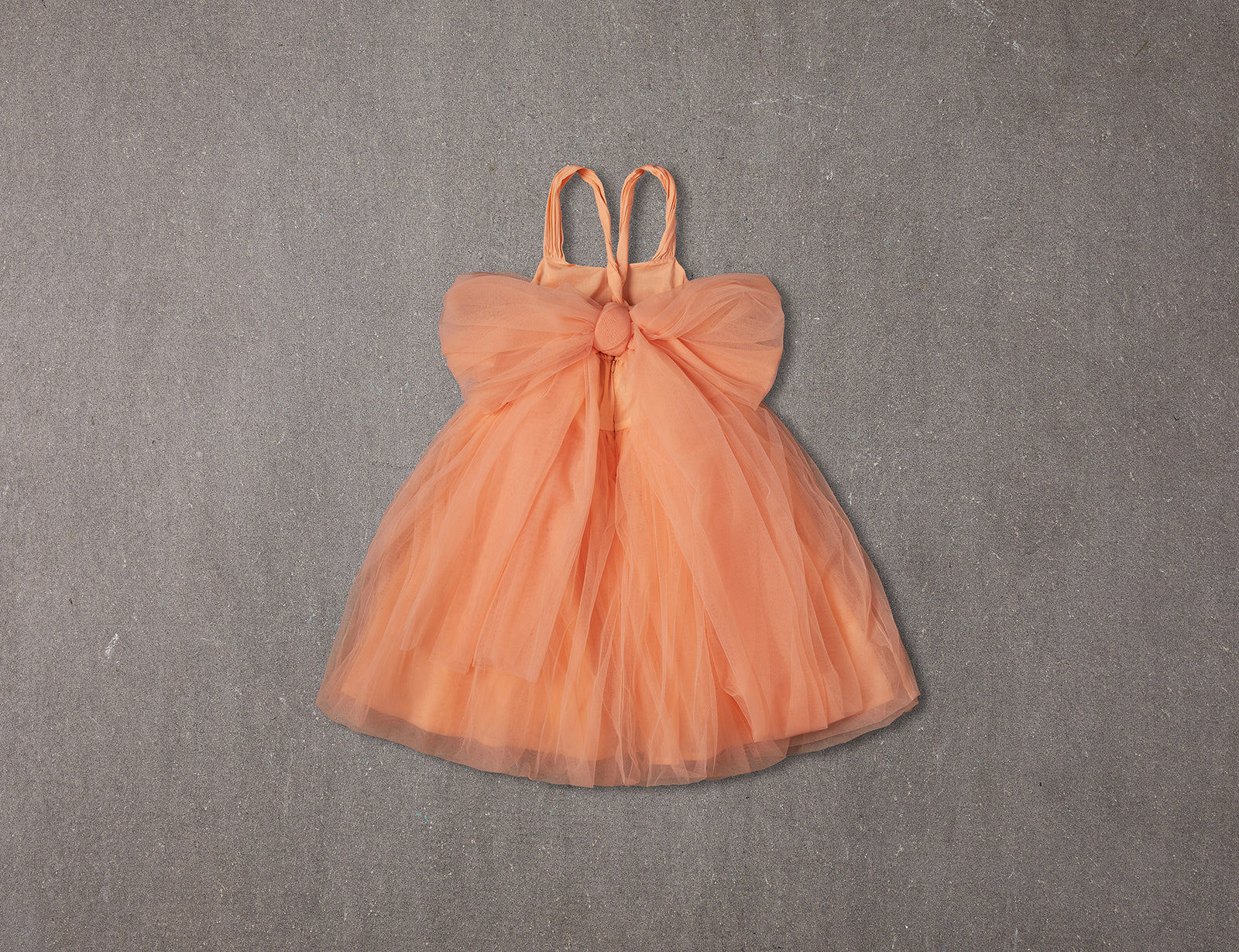 strapless open back dress Tarini Ruched Backless Lace Maxi Dress in Peach main image 1
