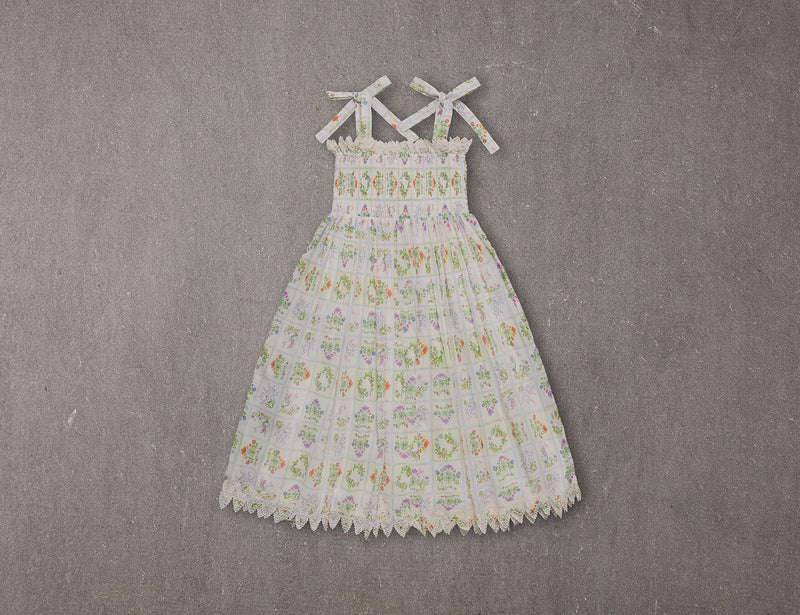 Sunny Dress | Cream embroidered floral Dress with floral print 2 Sunny Dress | Cream embroidered floral Dress with floral print 2