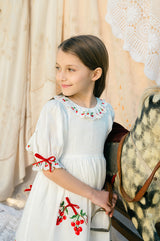 Violet Dress | Bright White Cherry