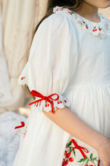 Violet Dress | Bright White Cherry