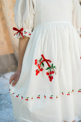 Violet Dress | Bright White Cherry