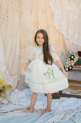 Violet Dress | Bright White Wisteria