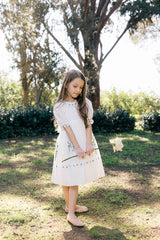 Violet Dress | Bright White Wisteria