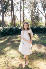 Violet Dress | Bright White Wisteria