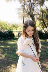 Violet Dress | Bright White Wisteria