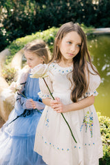 Violet Dress | Bright White Wisteria