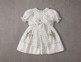 Violet Dress | Bright White Wisteria