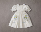 Violet Dress | Bright White Wisteria
