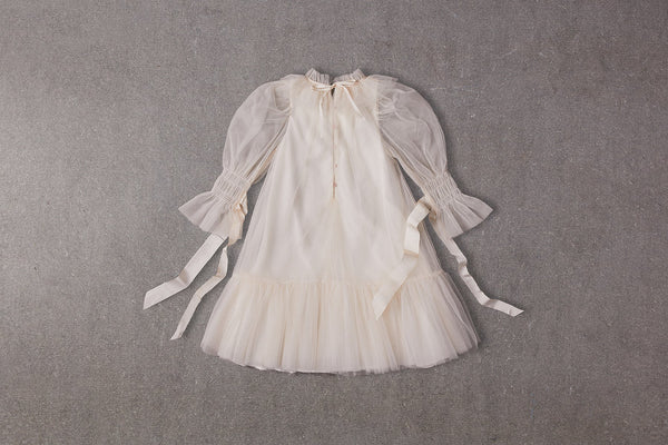 Aria Dress | Pink tulle flower girl with ribbons 6 Aria Dress | Pink tulle flower girl with ribbons 6