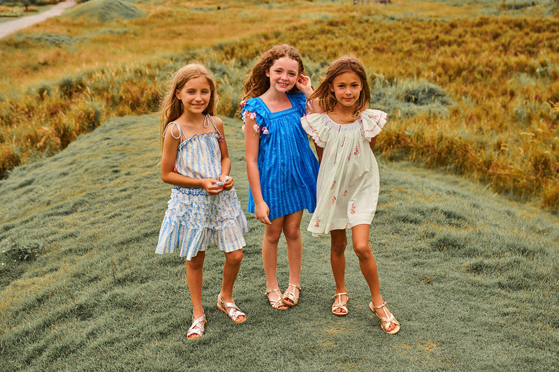 Casey Dress | White cotton birthday Dress with tassels 3 Casey Dress | White cotton birthday Dress with tassels 3