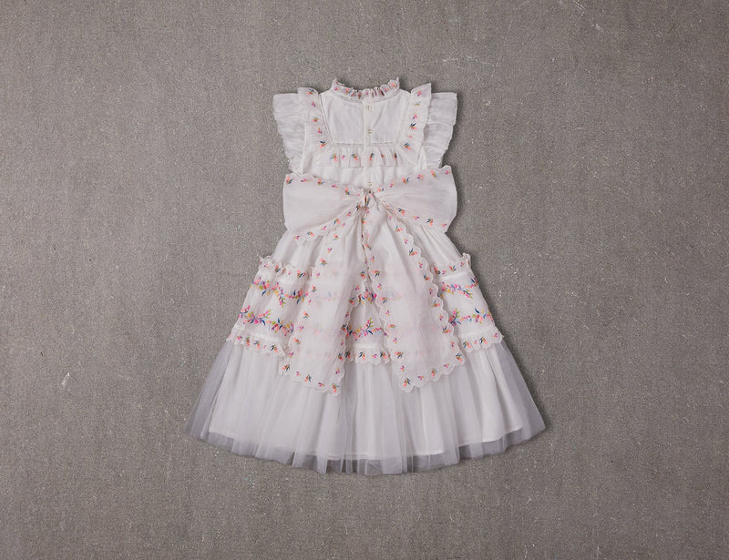 Julianna Dress | White Victorian tulle flower girl Dress with embroidery 12 Julianna Dress | White Victorian tulle flower girl Dress with embroidery 12