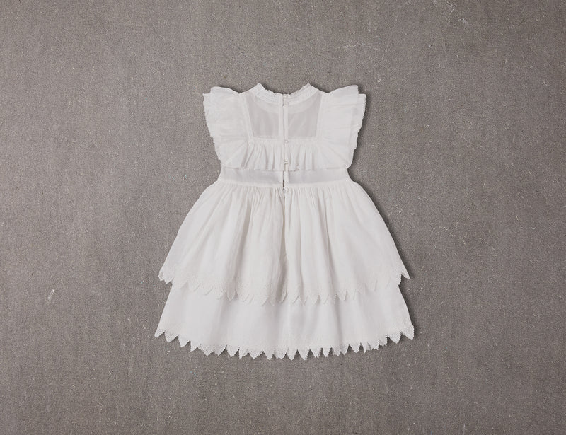 Rosa Dress | High lace collar white cotton birthday dress NELLYSTELLA Rosa Dress | High lace collar white cotton birthday dress NELLYSTELLA